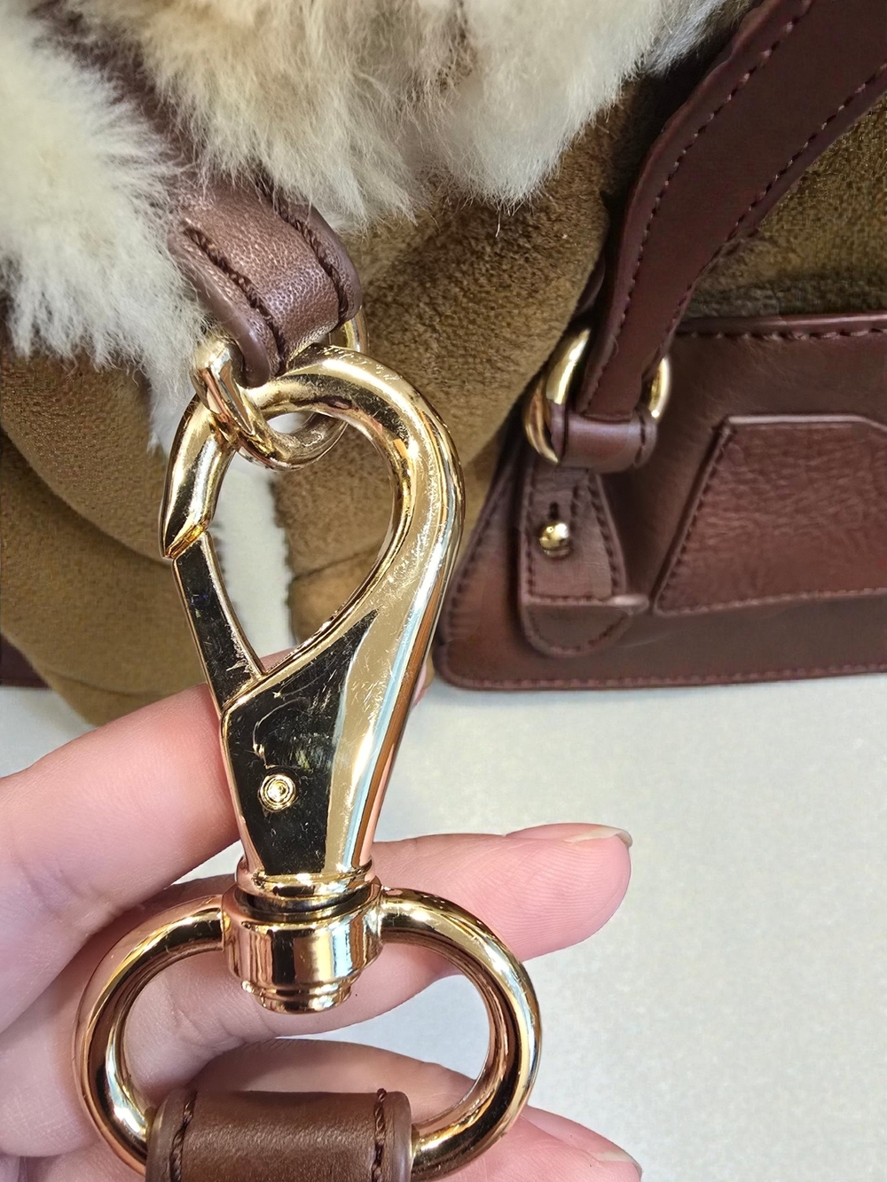 UGG Australia Shearling Satchel Bag - Picture 14 of 14